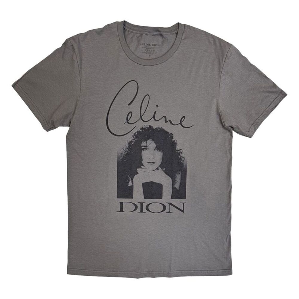 Celine Dion Unisex Adult Photograph T-Shirt / Gray